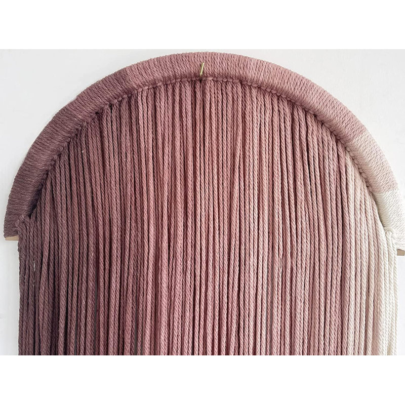 Pink Yarn Wall Hanging