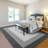 9X12FT Area Rug Machine Washable Modern Low Pile Non Slip Rugs Striped Edge Foldable Area Rug Stain Resistant Imitation Print Indoor Carpet Entryway Bathroom Rug Faux Wool Netural Rug for Dining Room-1931139302-1931139304