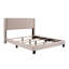 Grand lit plateforme tapissier en velours-87878487