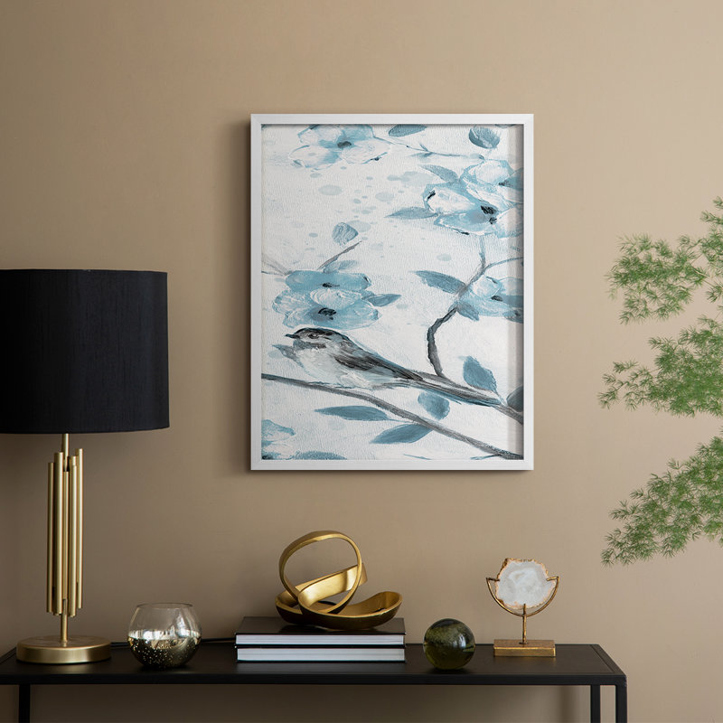 Spring Sprung II, reproduction encadrée - bois massif, H 30 po x l 24 po, Blanc
