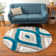 Geometric Shag Area Rug