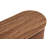 Mira 17.7" High Modern Oval Wooden Coffee Table  with 2 Hidden Stools