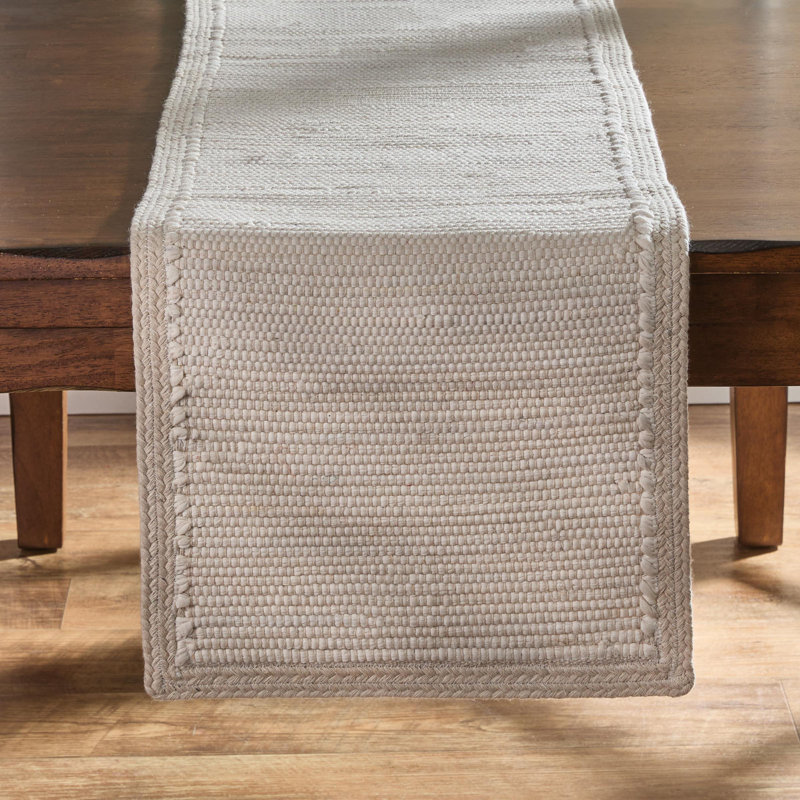 Chemin de table Dune, L 54 po x l 14 po, Crème, crème
