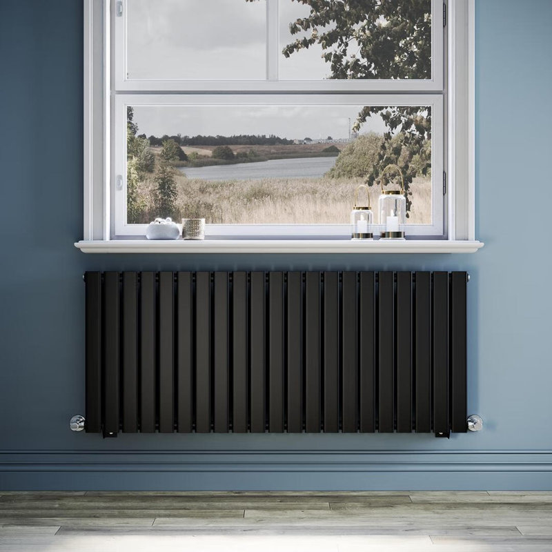 Camaran Vertical Designer Radiator, 60cm H x 140cm W x 4.7cm D