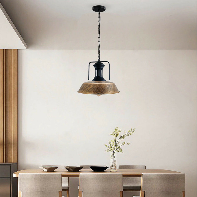 Guillory 1 - Light Black Dome Pendant