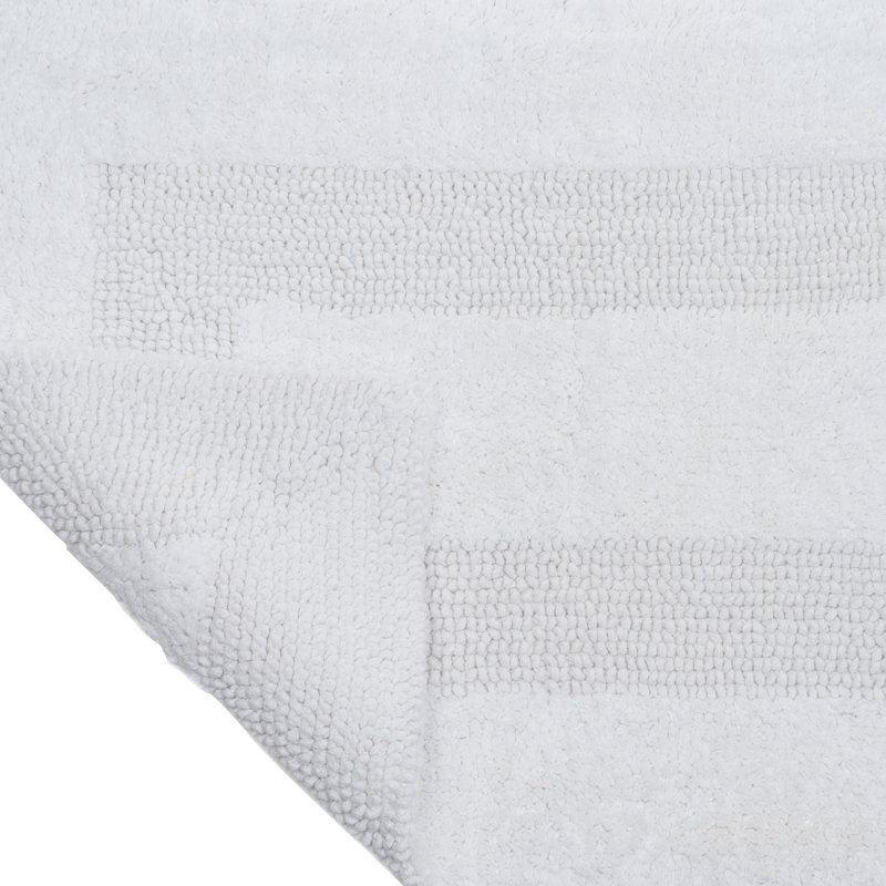 Tapis pour salle de bain de couleur unie Sylvi