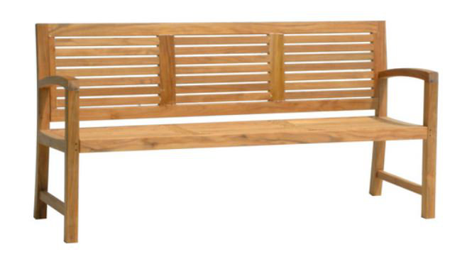 Banc de parc teck, 6 PIEDS