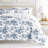 Stone All Season Down-Alternative Comforter Set in Cabbage Rose Stripe-921319411