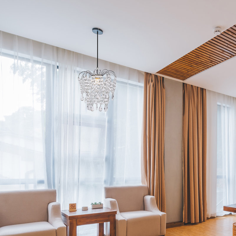Herrera 1 - Light Chrome Crystal Pendant