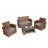 Pamalee 4 - Person Patio Conversation Sets with Cushions-939629211
