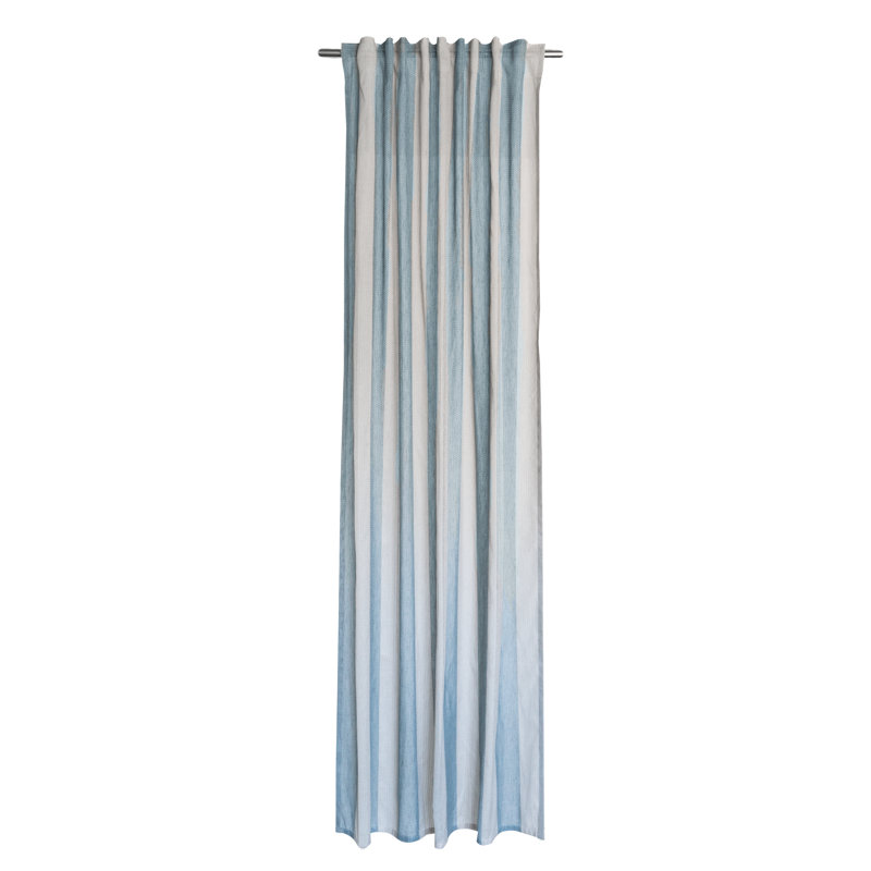 Jerrell Semi Sheer Curtain, Blue