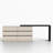 114.56 Inch Multifunctional Storage Desk With Drawers Extended Countertop Vanity Writing Desk