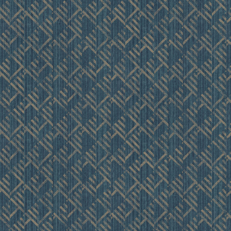 Cumbo 10m x 53cm Wallpaper Roll, Blue