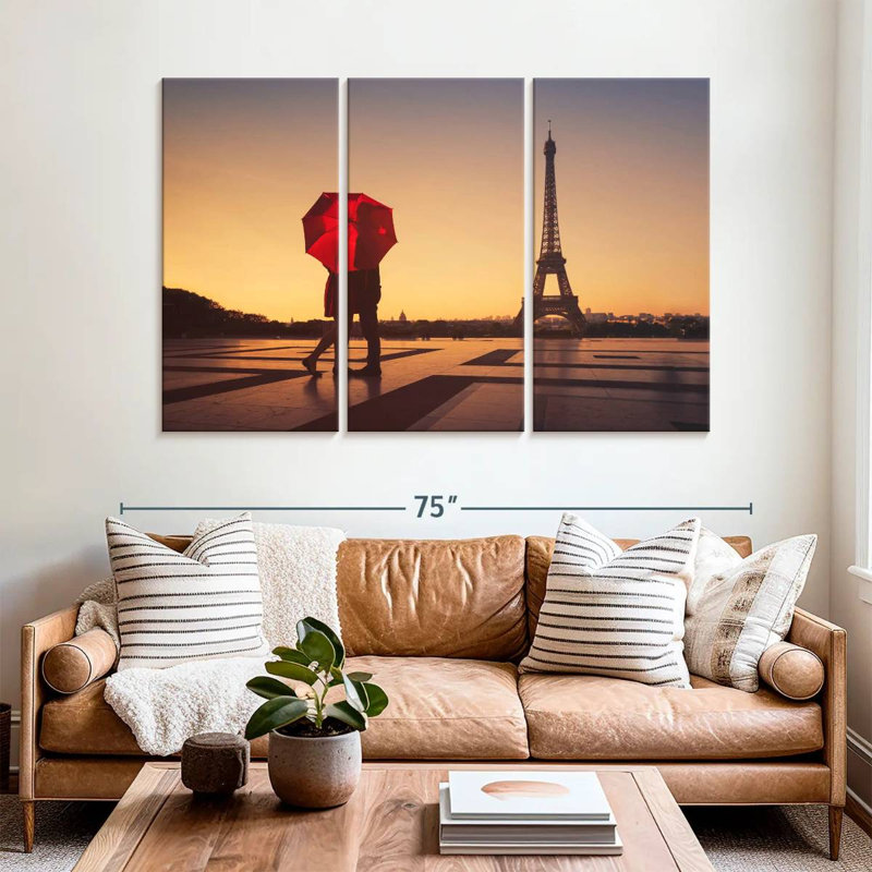 Hardie Lovers In Paris, H 36 po x l 57 po