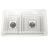Nantucket Sinks 60/40 Dualmount Fireclay Sink Wellfleet-31OSW