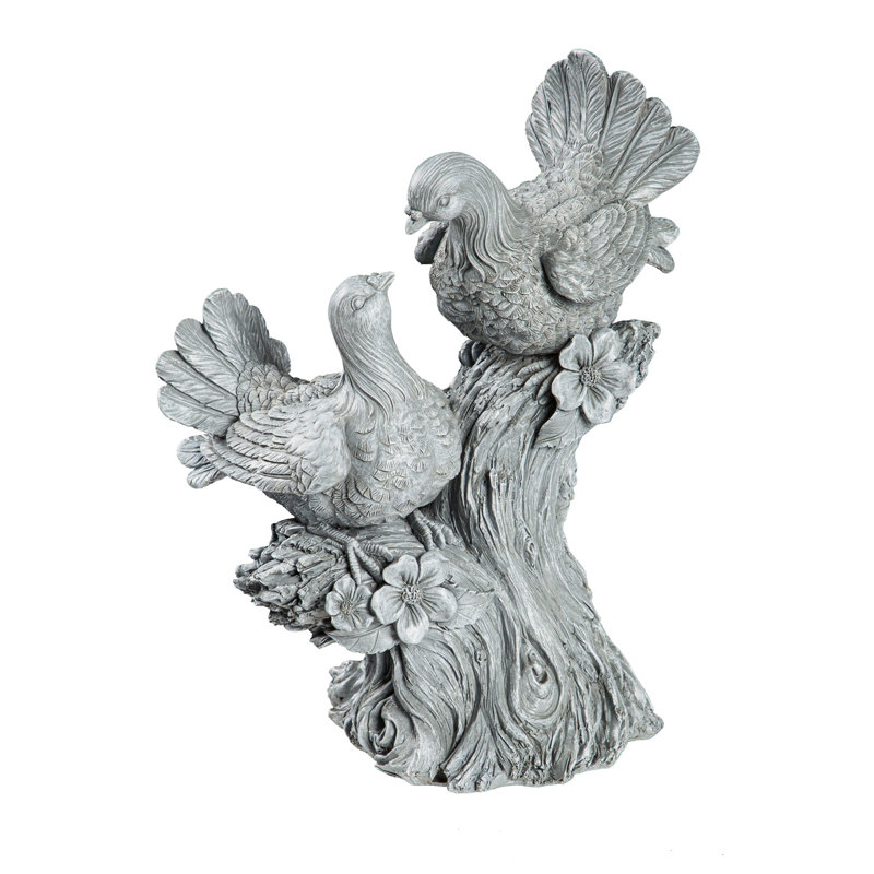Statue de jardin couple de colombes Armin
