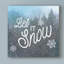 « let it snow i », art textuel sur toile tendue-33422466