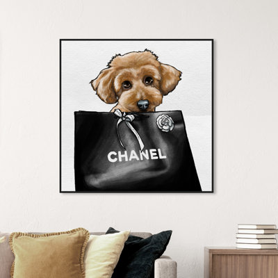 Poodle Glam - Impression sur toile