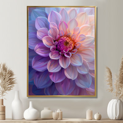 Dahlia mauve délice Dahlia - Dahlia Wall Art Living Room