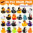 24 Pcs Halloween Ducks Bath Toys