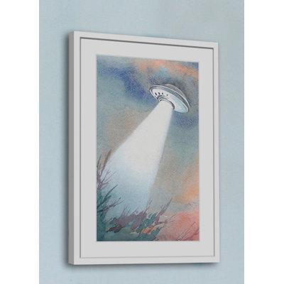 UFO Arrival - Painting on Canvas