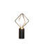 Lampe de table en métal argenté