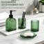 Ensemble d'accessoires de salle de bain à nervures verticales 13,53 oz-1340363829