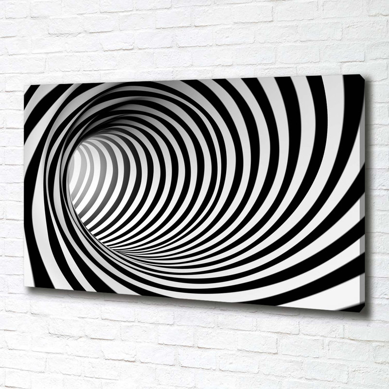 3D Tunnel - Wrapped Canvas Print