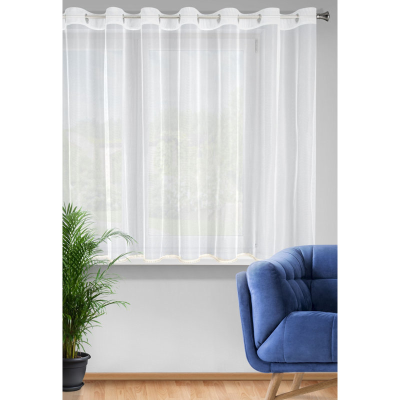 Kalyse Sheer Curtain Single Panel