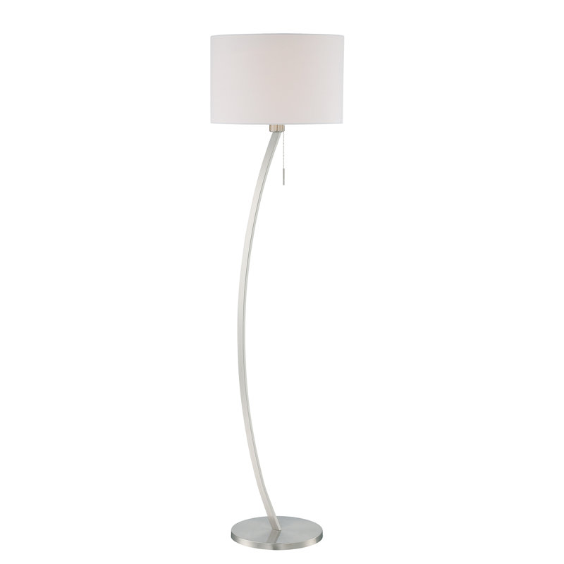 Karrissa 60.75'' Chrome Traditional Floor Lamp