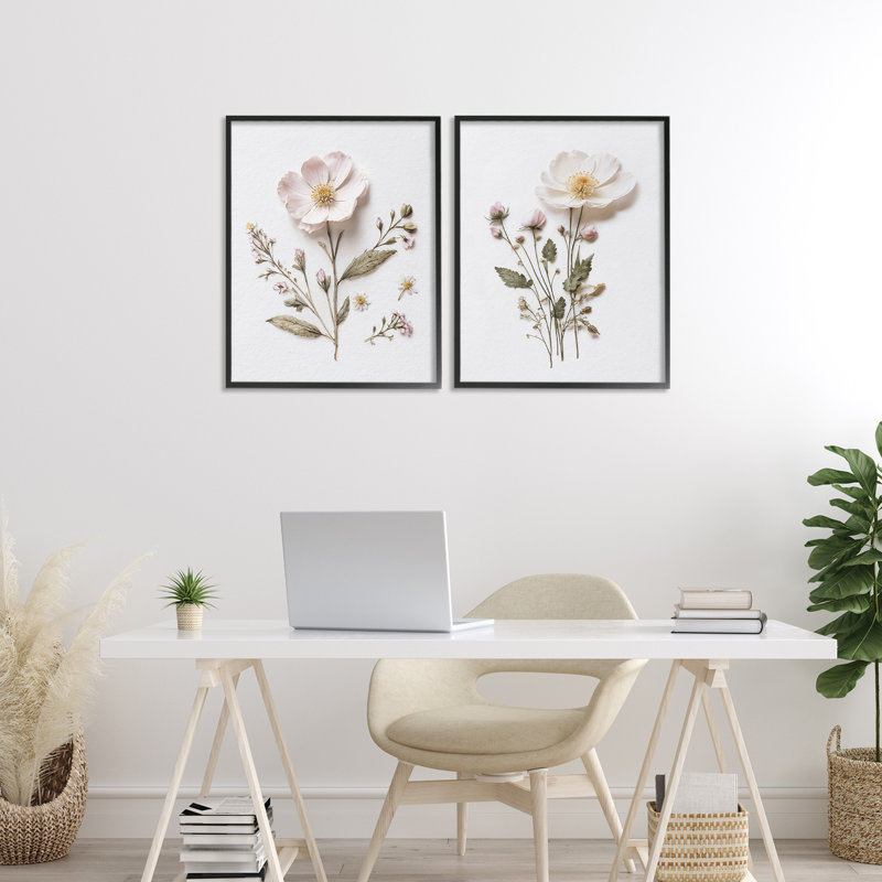Ensemble de 2 giclées encadrées Minimal, H 20 po x l 16 po, Giclée encadrée noir minuit