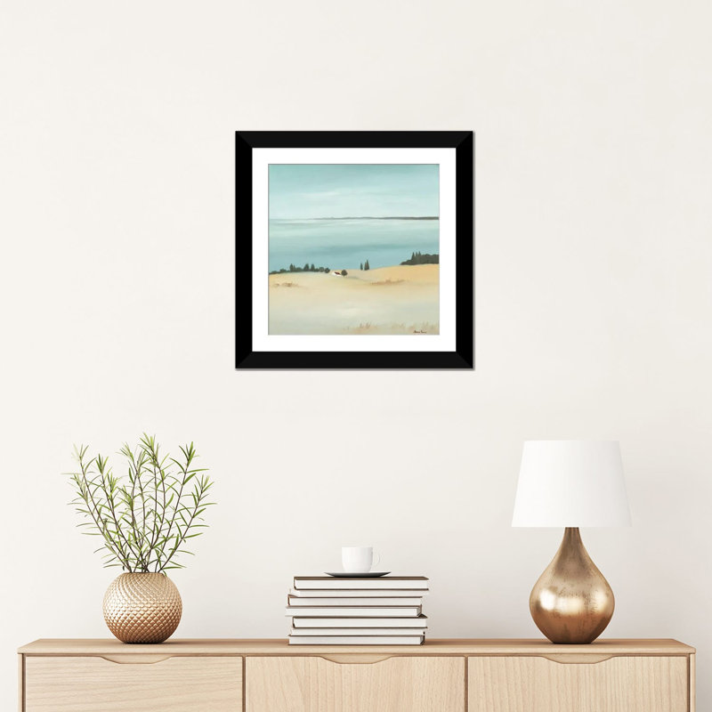 « day break ii », impression sur toile, H 16 po x l 16 po x P 1 po, Papier avec cadre noir, Blanc