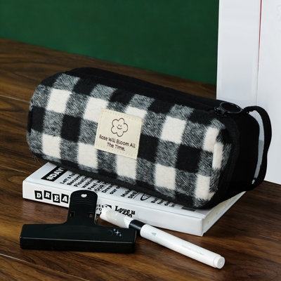 Large Capacity  Lattice High-value Pencil Case