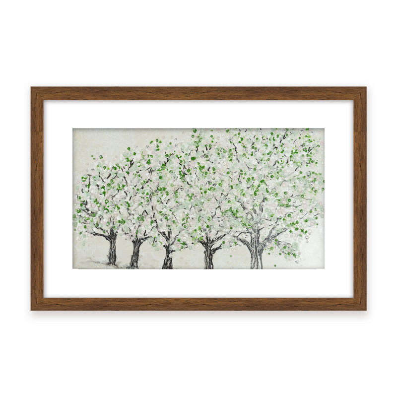 Nature Inspired "Springtime Serenity" Canvas Wall Art By , 16" H x 24" W, Framed Canvas, Gold