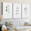 Douce branche d'eucalyptus I - Toile tendue sur mesure avec châssis - 3 pièces-1216494570