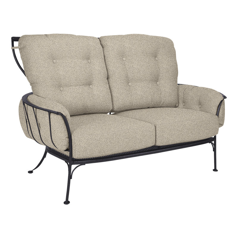 Monterra Outdoor 2 - Seat Loveseat, Graphite, Flagship Stone Sunbrella®