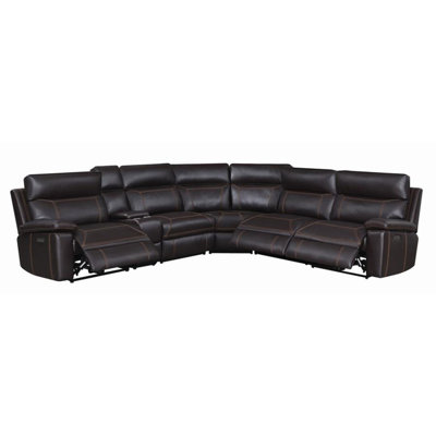 Alípio Upholstered Power Reclining Curved Sectional Symmetrical