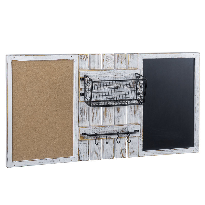 Wall Mounted Combo Cork Chalkboard Set