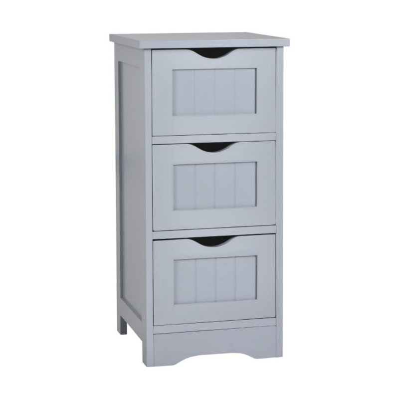 Armoire de salle de bain autoportante, Gris