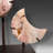 Pink Amethyst Crescent Moon Display