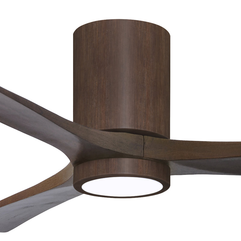 Irene LED Ceiling Fan, 52", Walnut, Walnut