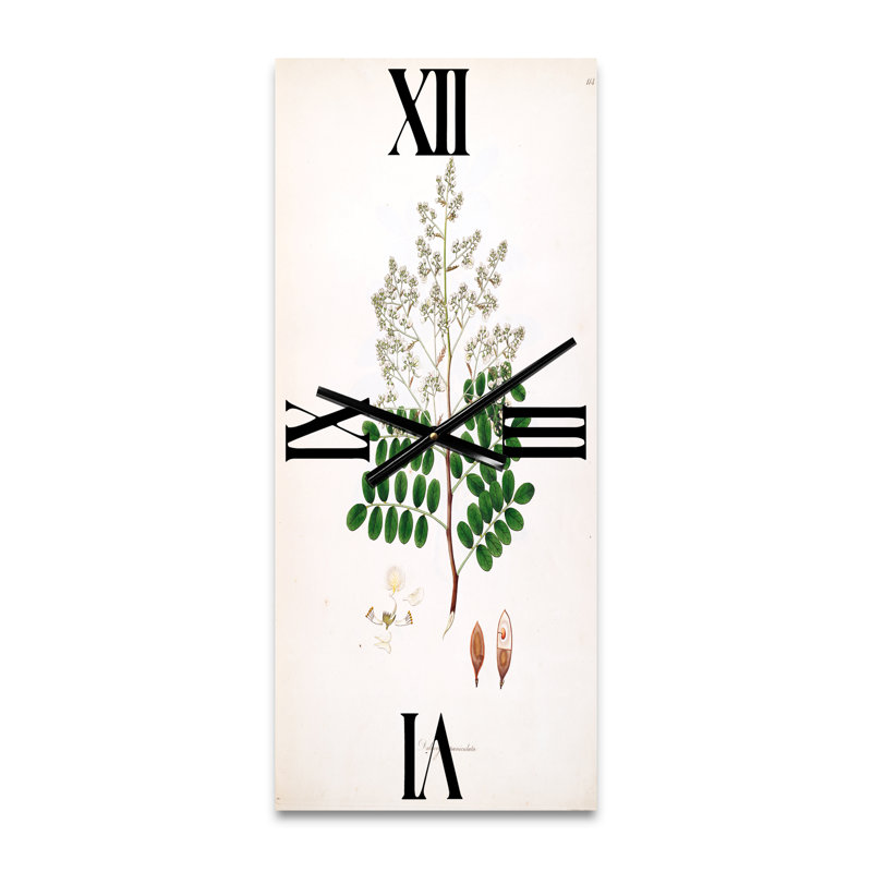 Horloge murale rétro Vintage Botanicals, Grand