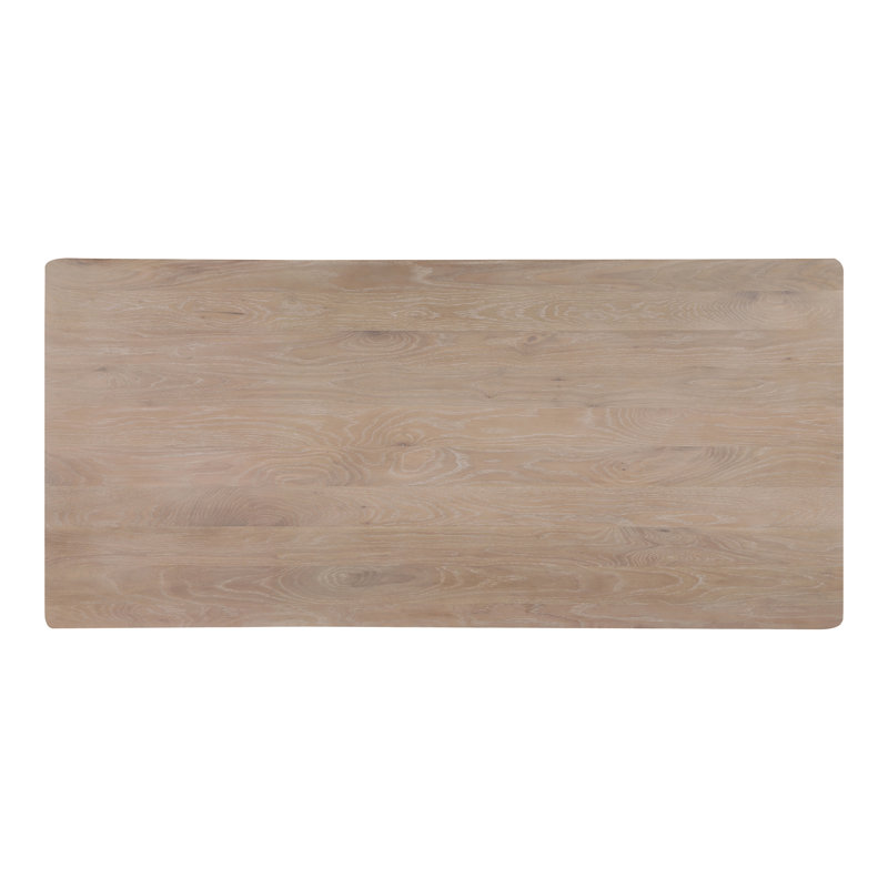 Longfellow Solid Wood Dining Table, White Wash