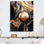 Décoration murale en marbre doré et noir Mirage II - marbre abstrait