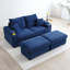 Causeuse rembourrée avec repose-pieds modulaire 70,5 po Tereas-2123802410