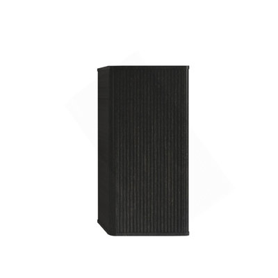 CC0414S308 Cabinet de toilette flottant rayé en chêne noir brossé, armoire de rangement murale pour petits espaces, pré-assemblé