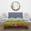 Magnifique paysage avec des fleurs de coquelicots en Italie - Ensemble de housse de couette en polyester traditionnel-66392656