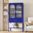 63"H Glass Display Cabinet With Drawer And Shelf-1985987967
