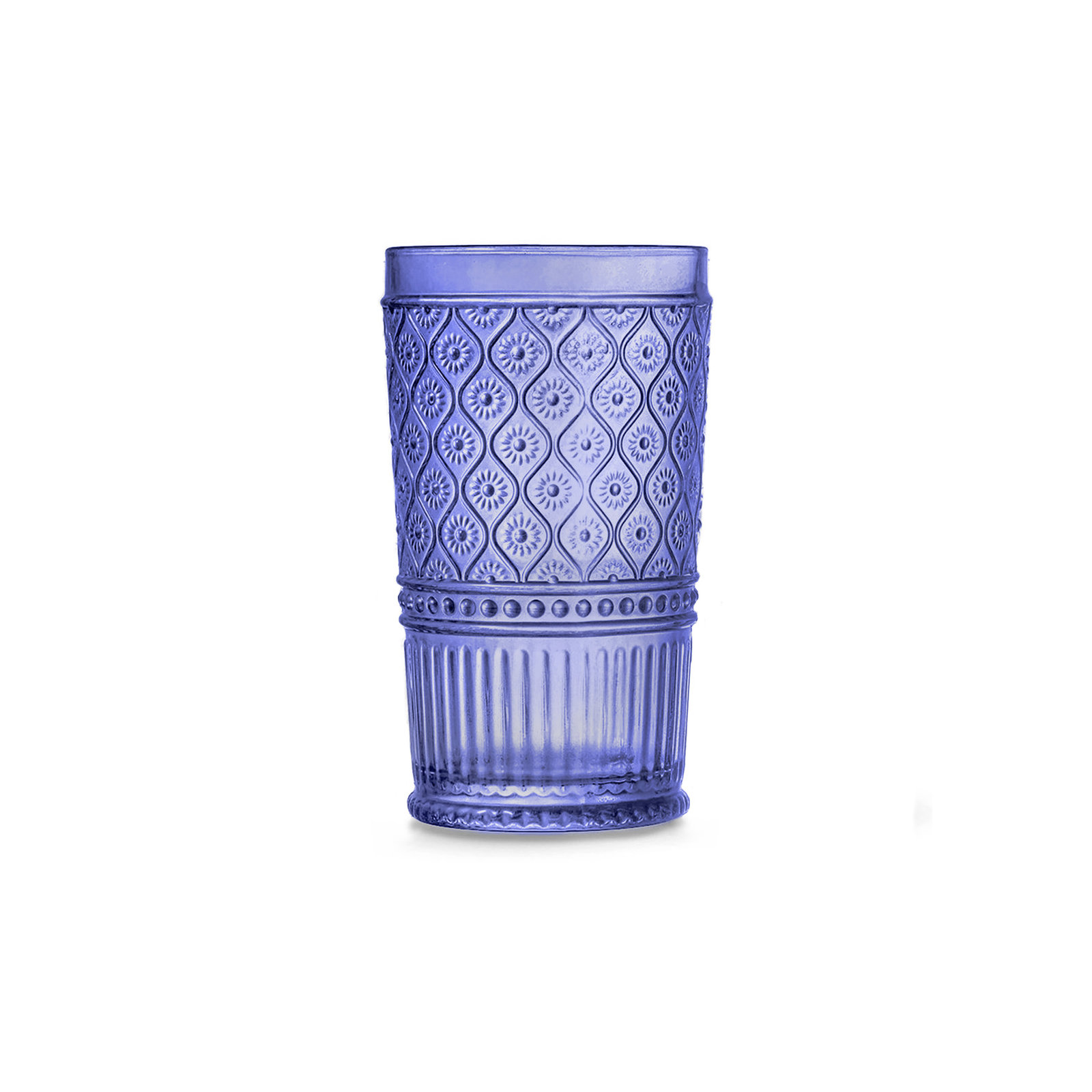 Claro Highball Glasses, 17 oz., Blue
