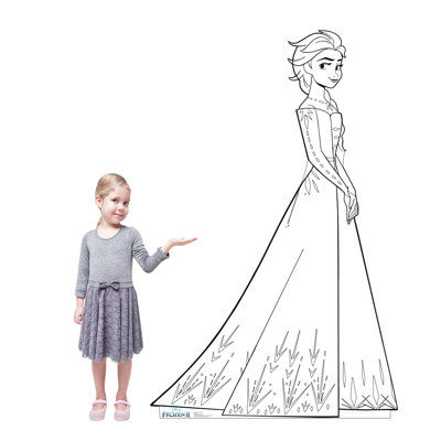 Accroche en carton color me elsa